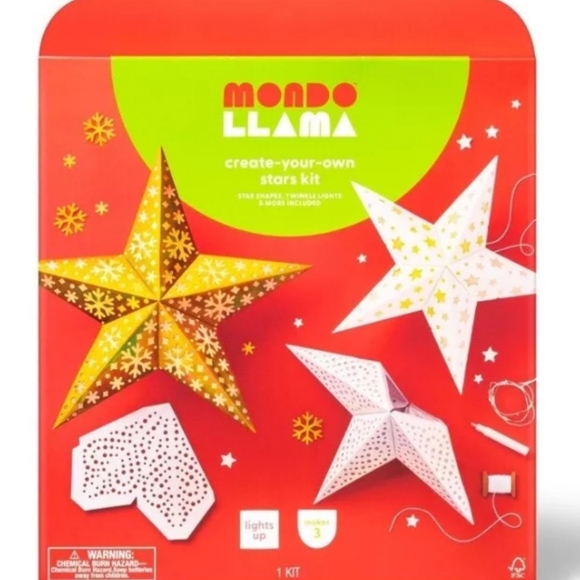 2 Kits! Create Your Own Paper Stars Kit Christmas Fun Craft! - Picture 4 of 5